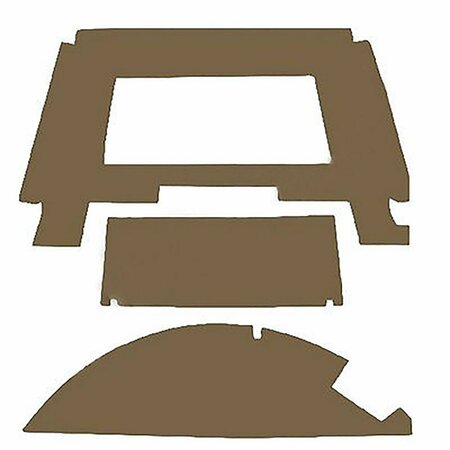 AFTERMARKET CR30H50 New Tractor Brown Headliner Fits John Deere 4030 4040 4230 4240 4430 Plus CAL50-0126